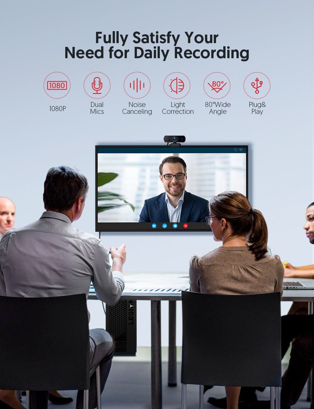 Victure SC30 1080P Webcam 
