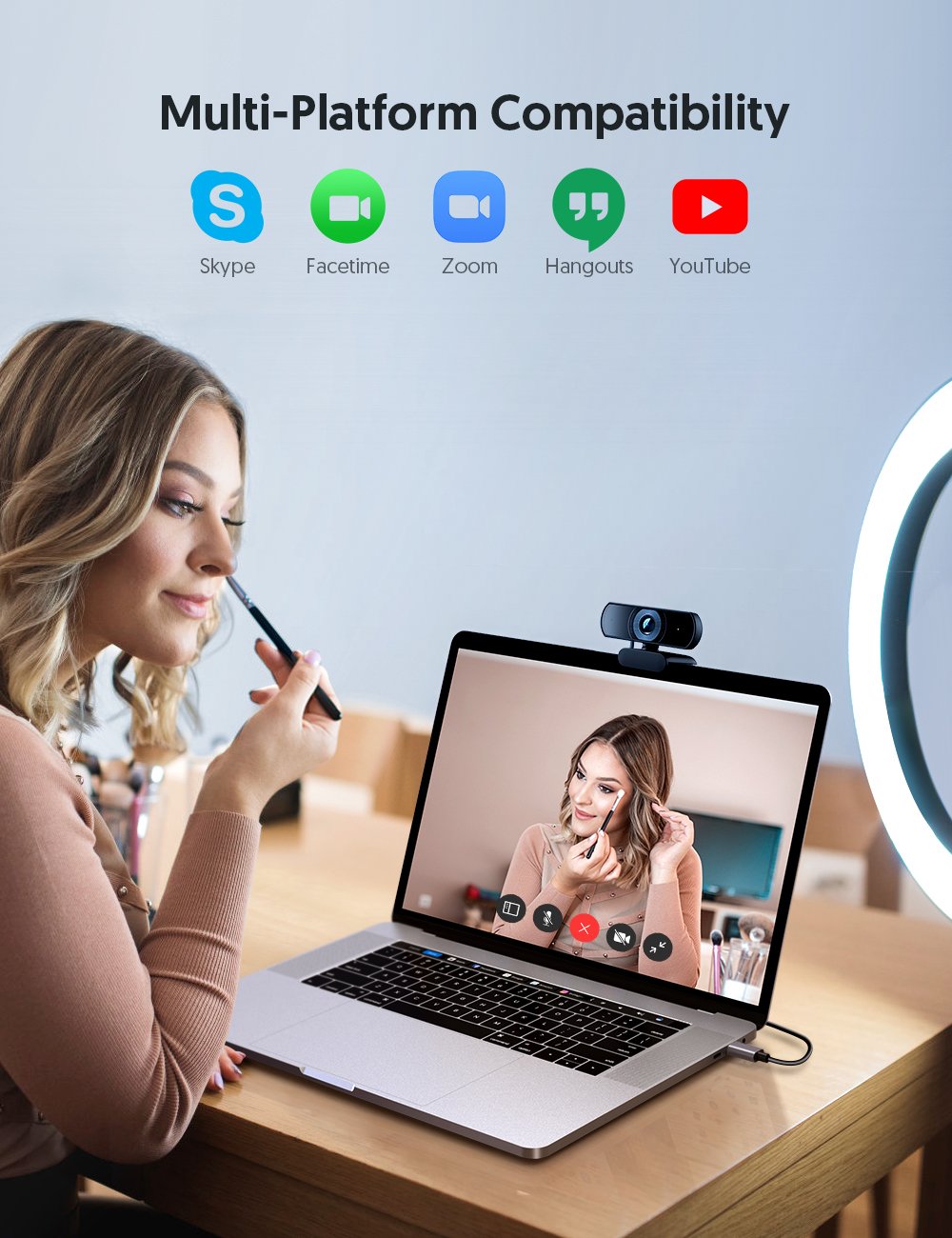 Victure SC30 1080P Webcam 