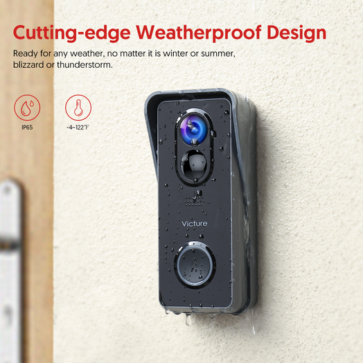 Victure VD300 Video Doorbell Wireless WiFi (without micro sd card)